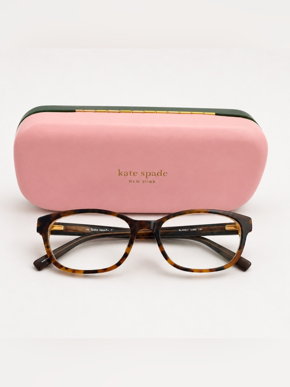 Kate Spade Blakely 0JMD‎ 135 Tortoise Shell Eyeglasses with Pink Case